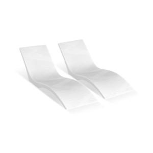 VEVOR Pool Lounge Chairs 2 stuks Chaise Longue Indoor Pool Zonnebank Ligstoel