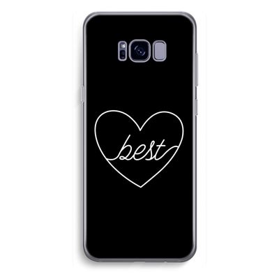 Best heart black: Samsung Galaxy S8 Plus Transparant Hoesje