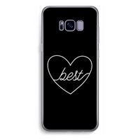 Best heart black: Samsung Galaxy S8 Plus Transparant Hoesje