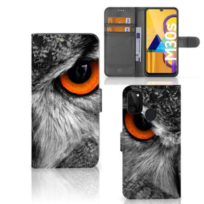 Samsung Galaxy M21 | M30s | Telefoonhoesje | Met pasjeshouder | Uil