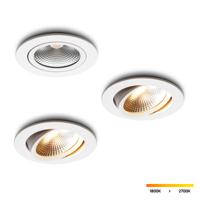 LED-inbouwspot set 3 stuks Cormo wit 5W dimbaar