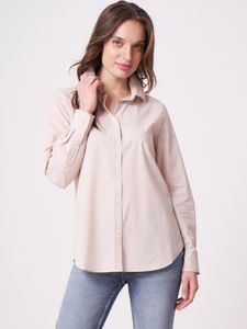 Gestreepte katoenen blouse
