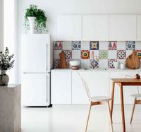Kleurrijke ornamentele keukentegels Muursticker - thumbnail