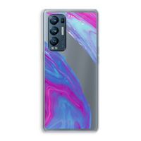 Zweverige regenboog: Oppo Find X3 Neo Transparant Hoesje