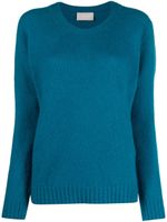 Drumohr brushed-fleece wool jumper - BLUE