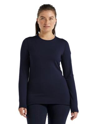 Icebreaker Merino 260 Tech LS Crewe Thermoshirt Dames Midnight Navy XL