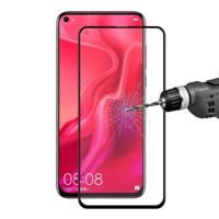 ENKAY Hat-Prince 0.2mm 9H 3D Full Screen Carbon Fiber Tempered Glass Film for Huawei Nova 4