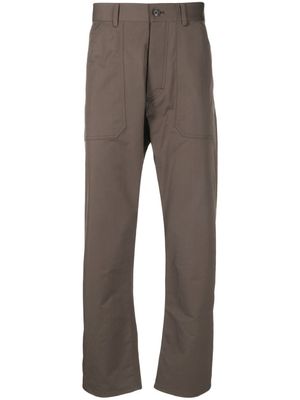 Nanushka pantalon droit à taille haute - Vert
