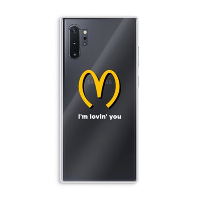I'm lovin' you: Samsung Galaxy Note 10 Plus Transparant Hoesje
