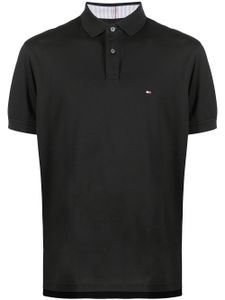 Tommy Hilfiger polo à patch logo - Noir