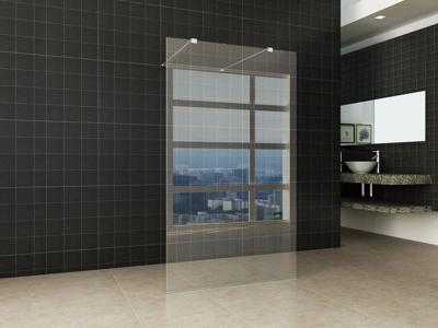 Wiesbaden inloopdouche vrijstaand 140x200 cm - 8mm NANO glas