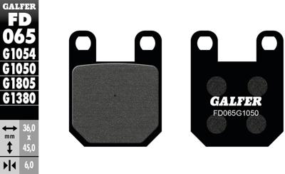 GALFER Brake pad fd065 g1050 organic
