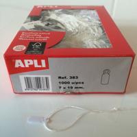 Hangetiket met koord 7x19 mm 383-1000st - 9 stuks