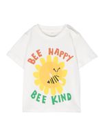 Stella McCartney Kids t-shirt à imprimé Bee Happy - Tons neutres