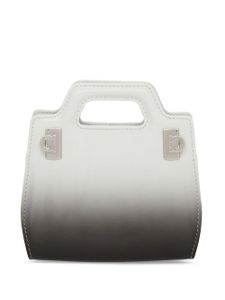 Ferragamo mini sac en cuir Wanda à effet dégradé - Blanc