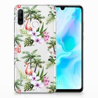 Huawei P30 Lite | TPU Hoesje | Flamingo Palms