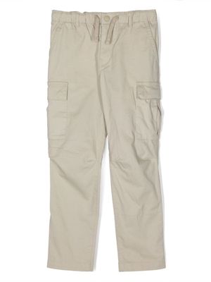 POLO RALPH LAUREN KIDS pantalon cargo à lien de resserrage - Tons neutres