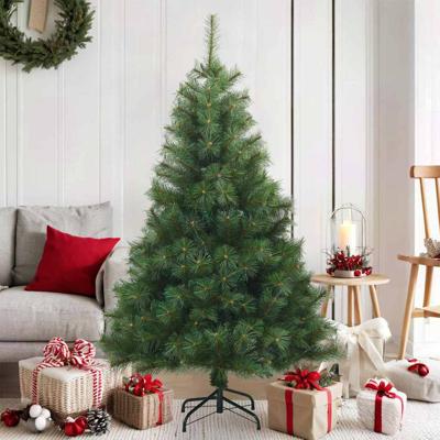 Kunstmatige Inklapbare Kerstboom Groen 150 cm PVC, staal