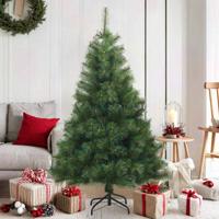 Kunstmatige Inklapbare Kerstboom Groen 150 cm PVC, staal