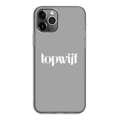 Topwijf Grijs Wit: iPhone 11 Pro Transparant Hoesje