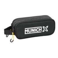 Pennenetui met 2 vakken Munich Topo Zwart 21 x 8 x 6 cm
