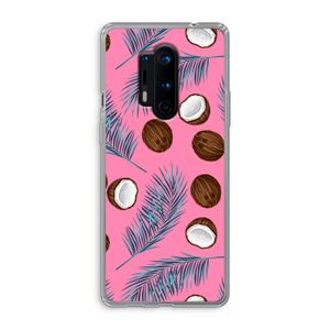 Kokosnoot roze: OnePlus 8 Pro Transparant Hoesje