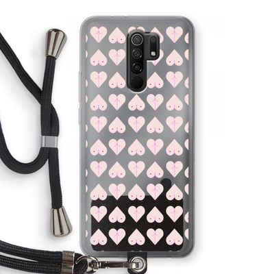 Ass 'n Titties: Xiaomi Redmi 9 Transparant Hoesje met koord