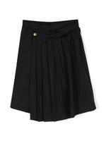 Balmain Kids jupe plissée en laine vierge - Noir - thumbnail