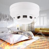 Fotoelektrisch rookmelder met rode LED-indicatie (wit)