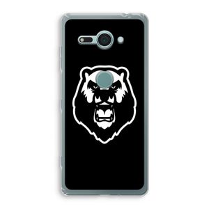 Angry Bear (black): Sony Xperia XZ2 Compact Transparant Hoesje