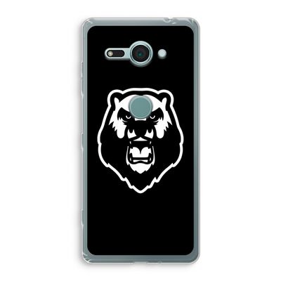 Angry Bear (black): Sony Xperia XZ2 Compact Transparant Hoesje