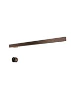 Hotbath &MORE set van 1 rails RAS80 SQUARE 80 cm met separate schakelaar en inbouw element Tuscan Bronze (RAS80-1TB)