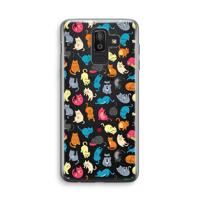 Kleurrijke katten: Samsung Galaxy J8 (2018) Transparant Hoesje - thumbnail