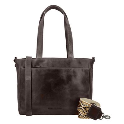 Hide & Stitches Handtas/Schoudertas Next Navajo Donker Bruin