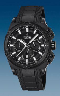 Horlogeband Festina F16970 / F16971 Rubber Zwart