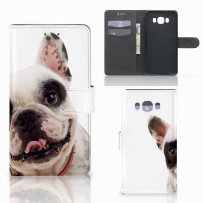 Samsung Galaxy J7 2016 | Telefoonhoesje | Met pasjeshouder | Franse Bulldog Samsung Galaxy J7 2016 | Telefoonhoesje | Met pasjeshouder | Franse Bulldog