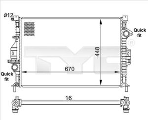 Tyc Radiateur 710-0057