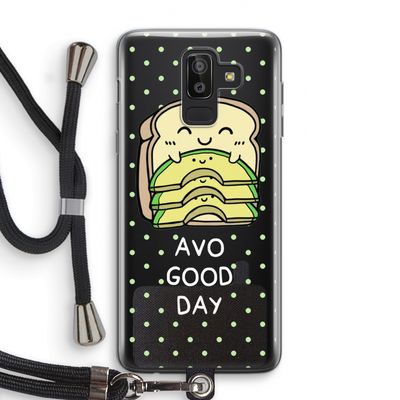 Avo Good Day: Samsung Galaxy J8 (2018) Transparant Hoesje met koord