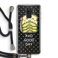 Avo Good Day: Samsung Galaxy J8 (2018) Transparant Hoesje met koord