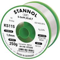 Stannol KS115 Soldeertin, loodvrij Spoel Sn99,3Cu0,7 ROM1 250 g 1 mm - thumbnail