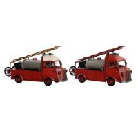 Decoratieve figuren DKD Home Decor Rood Zilverkleurig Vintage 33 x 14 x 19 cm (2 Stuks)