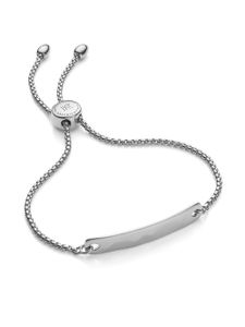 Monica Vinader bracelet Havana Friendship à plaque logo - Argent