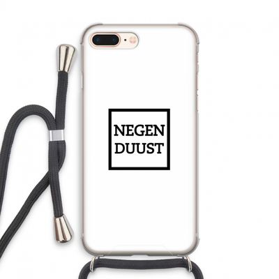 Negenduust vierkant: iPhone 7 PLUS Transparant Hoesje met koord
