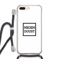 Negenduust vierkant: iPhone 7 PLUS Transparant Hoesje met koord
