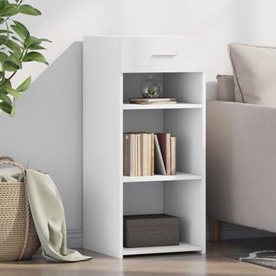 Dressoir 40x42,5x93 cm bewerkt hout wit
