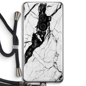 Witte marmer 2: Xiaomi Mi Mix 2 Transparant Hoesje met koord