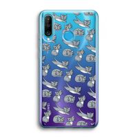 Poezen: Huawei P30 Lite Transparant Hoesje