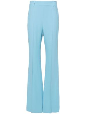 Ermanno Scervino pantalon palazzo à taille haute - Bleu