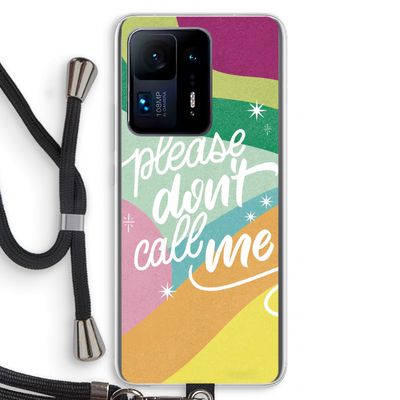 Don't call: Xiaomi Mi Mix 4 Transparant Hoesje met koord