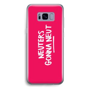 Neuters (roze): Samsung Galaxy S8 Plus Transparant Hoesje